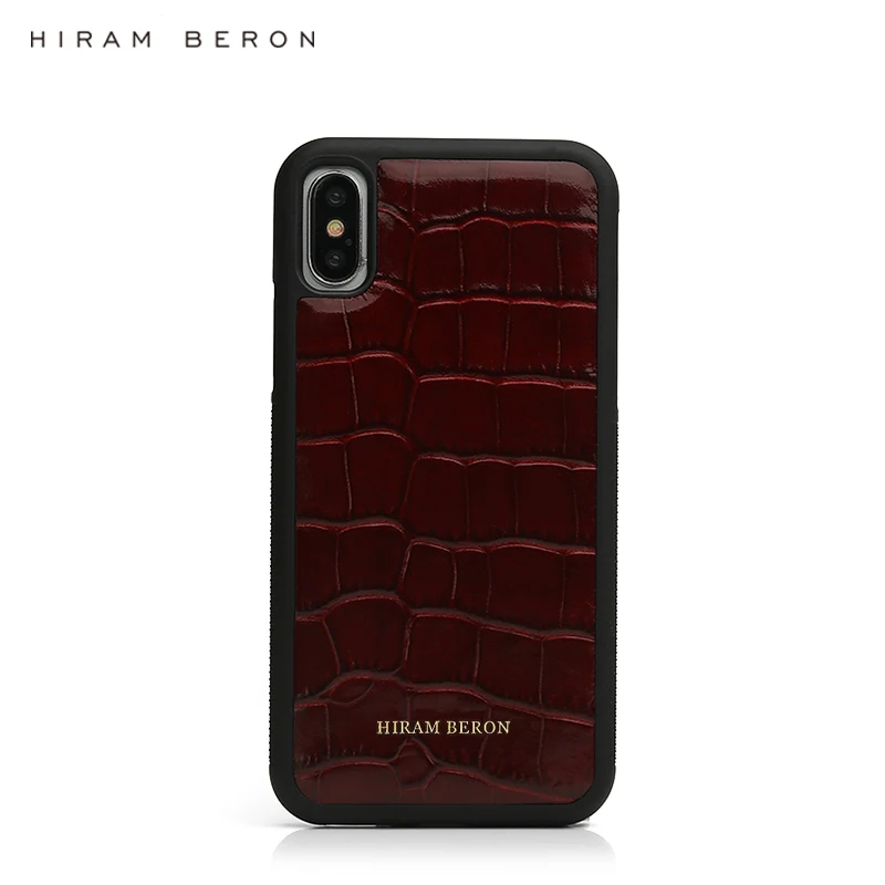 Hiram Beron индивидуальный держатель для карт чехол для телефона для iphone 11 Pro Max роскошный кожаный продукт крокодиловый узор подарочный набор Прямая поставка