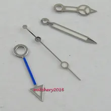 Новинка, серебристое окаймление, белые часы, стрелки, светящиеся, синие, GMT, Hands fit MingZhu, автоматические мужские часы