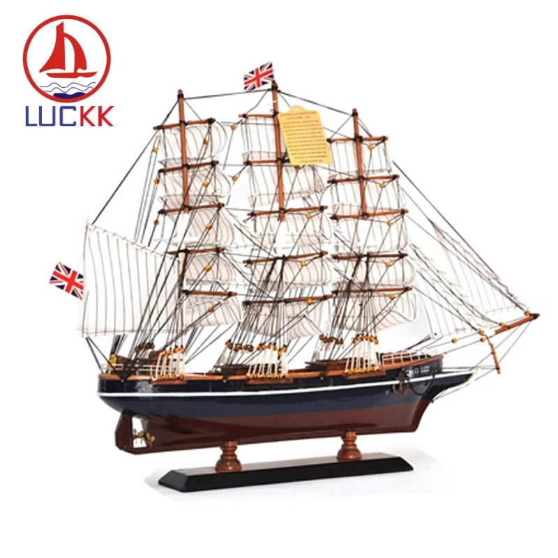 LUCKK 65 см CUTTY SARK деревянные модели кораблей Изысканные домашние поделки для декорирования интерьера Средиземноморский парусник украшения Аксессуары