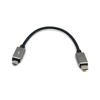 

Phoonary High quality light black fashion Type charging usb data cable for phones with two small side