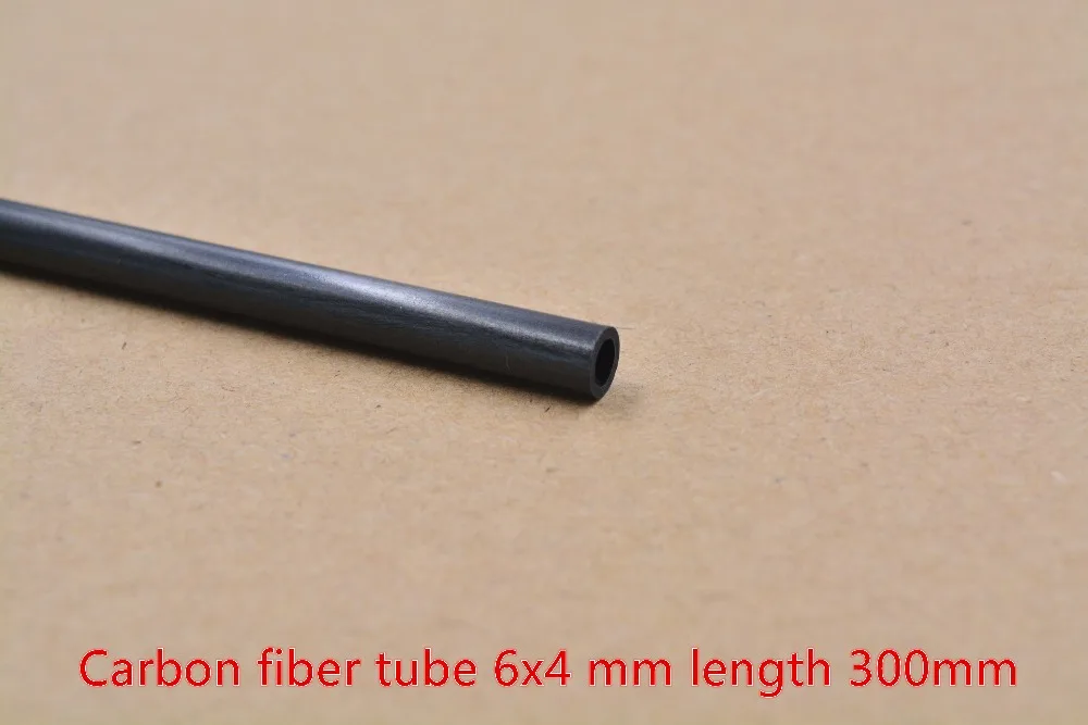 Buy 6mmx4mm length 300mm carbon fiber pipe carbon rod