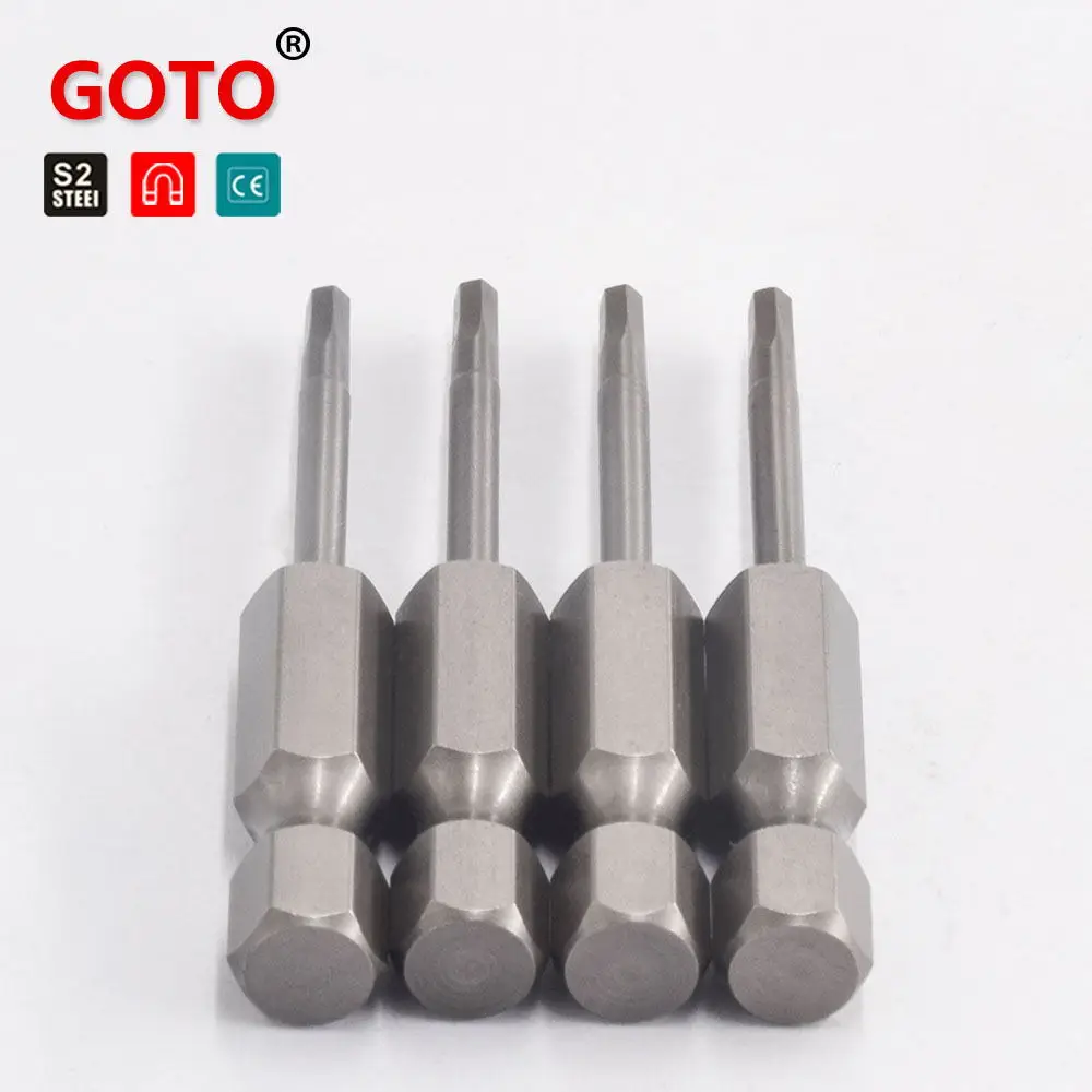 

GOTO 10PCS SH1/4 Inch hex shank HEXAGON HEAD screwdriver bits for hand tools