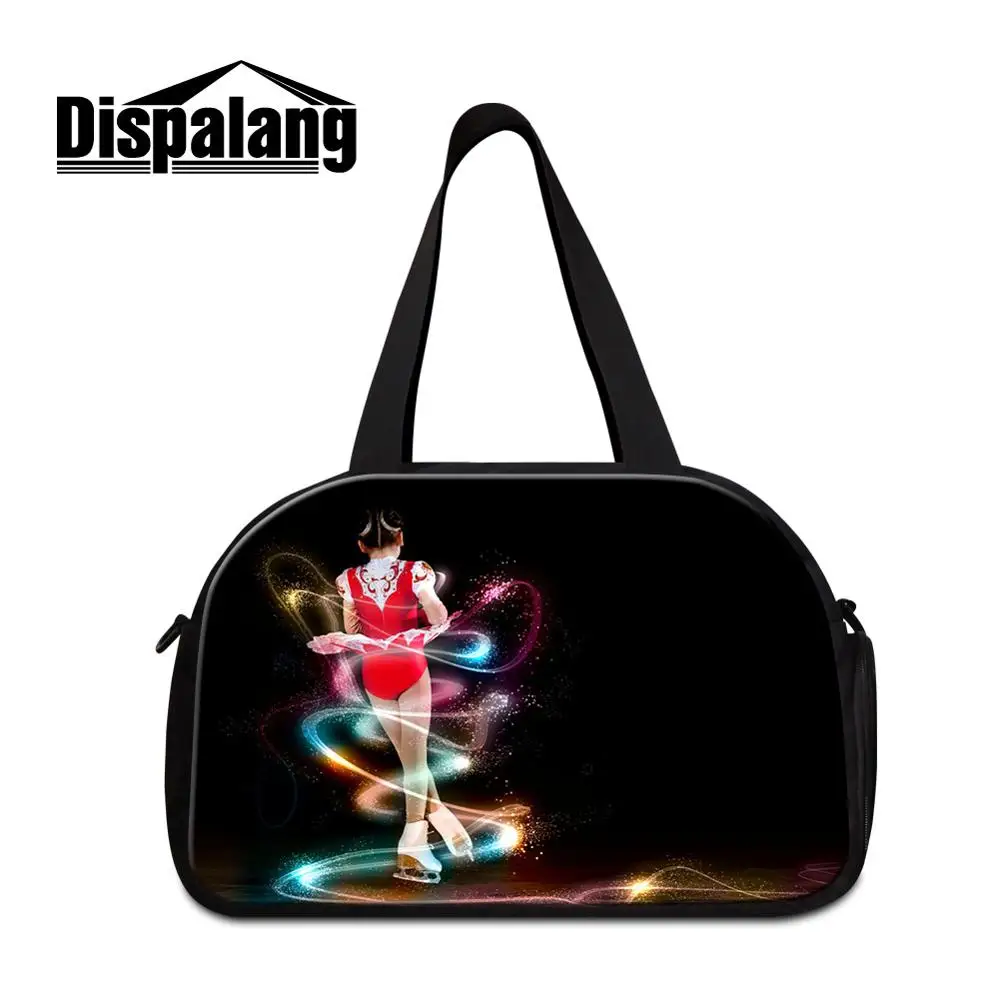 Dispalang Складная портативная сумка для путешествий с обувью карманная сумка на плечо для девочек для катания на коньках дорожная сумка для багажа Большая вместительная сумка для путешествий - Цвет: Коричневый