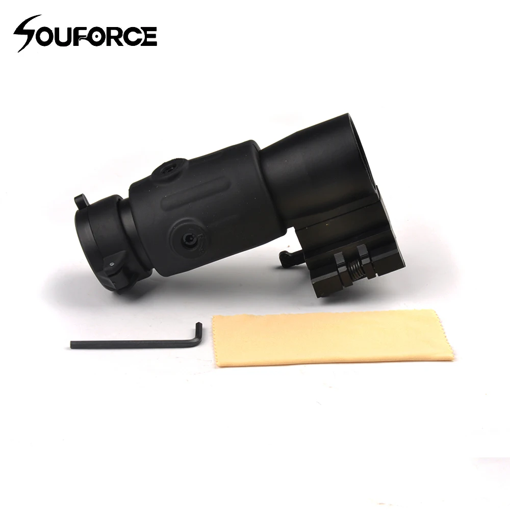 

3x Magnifier Tactical Sight Scope Quick Release 20mm Rail Flip Reflex Optics For Hunting Rifle Airsoft Sniper Picatinny Air Gun