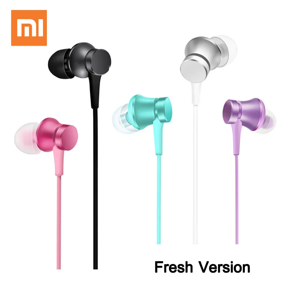 Original Mi Xiaomi Piston 3 Fresh Youth Version Earphone In Ear 3 5mm Colorful Earphone With Mic Earphones