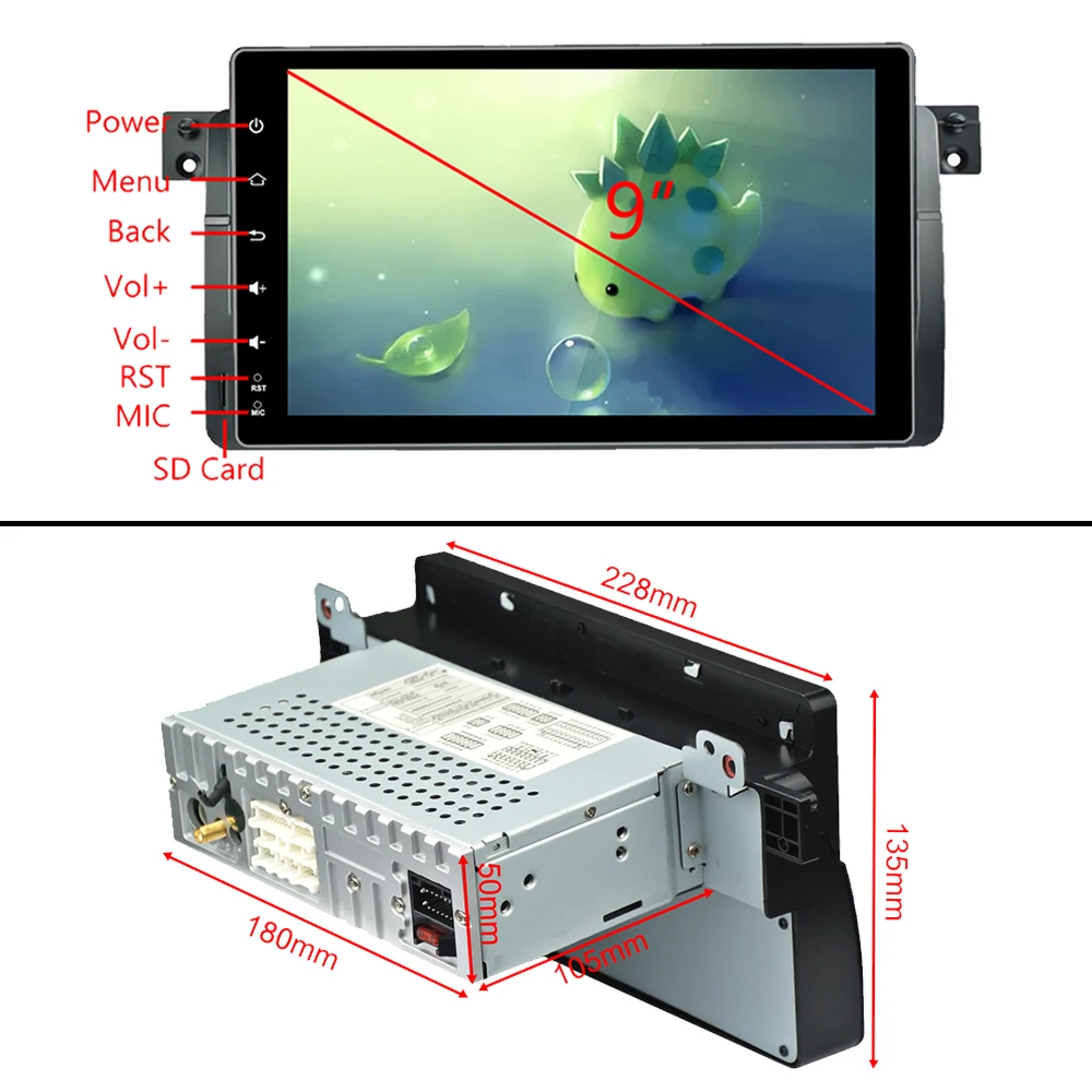 Flash Deal Panlelo Android 8.1 Car Stereo For BMW E46 4G RAM 32G ROM Octa Core IPS Touch Screen 9 Inch Head Unit Bluetooth Car Multiplayer 4