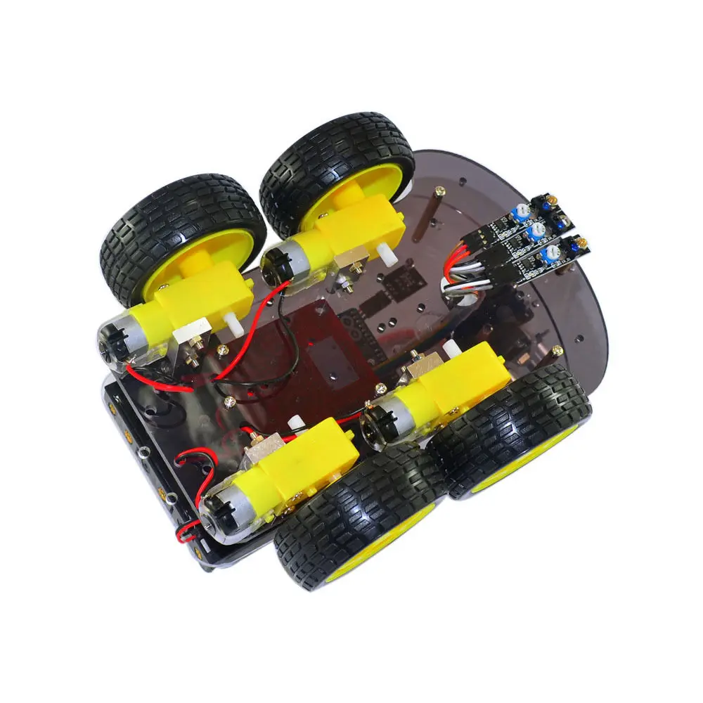 Chassis car 4WD DIY smart car kit Advanced car chassis tracing obstacle avoidance remote smart car kit