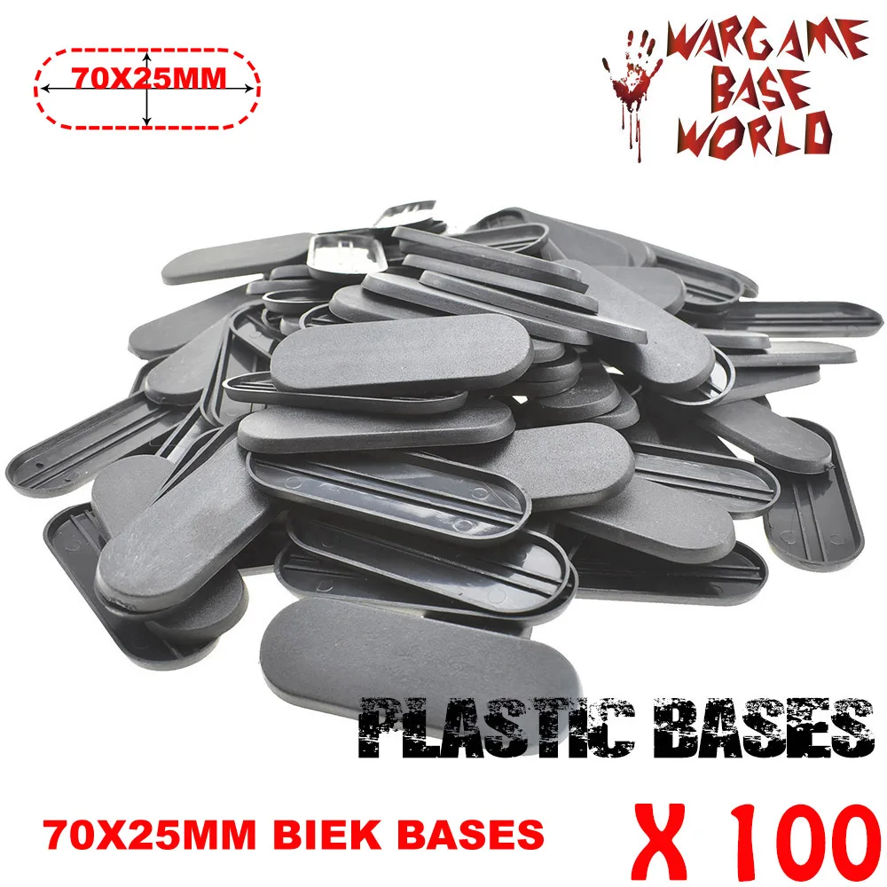 

100pcs 70x25mm Oval bike Base from Bitz world Plastic basesTable Games Bits for wargames