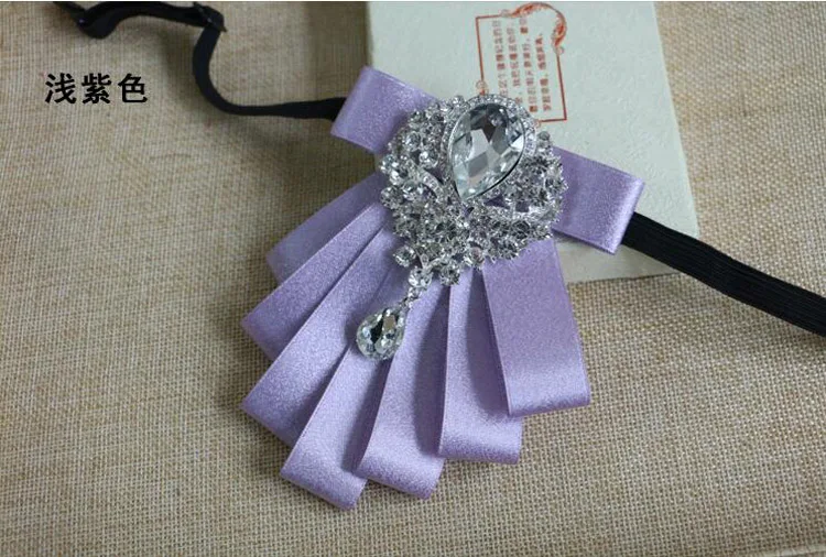 Роскошный Британский стиль полосатый галстук-бабочка джентльмен свадебные ювелирные кристаллы бабочка