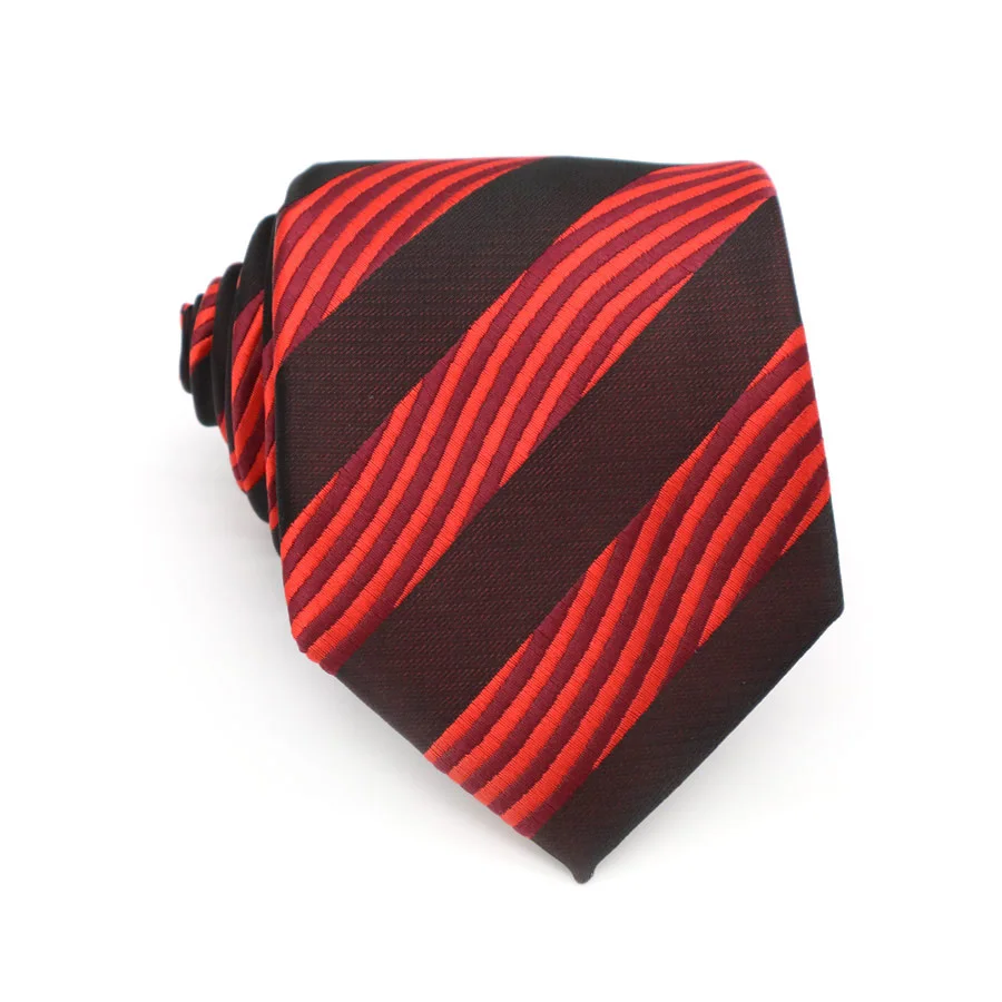 Мужской галстук 8 см, винтажные шелковые галстуки в красный горошек, в полоску, с цветочным рисунком, жаккардовые тканые галстуки на шею для мужчин, галстук для свадебной вечеринки - Цвет: XT-74