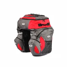 65L Super Large Bicycle Saddle Bags Pannier 600D Waterproof Bicycle Rear Seat Trunk Bag Panniers for Long-distance Cycling Bags
