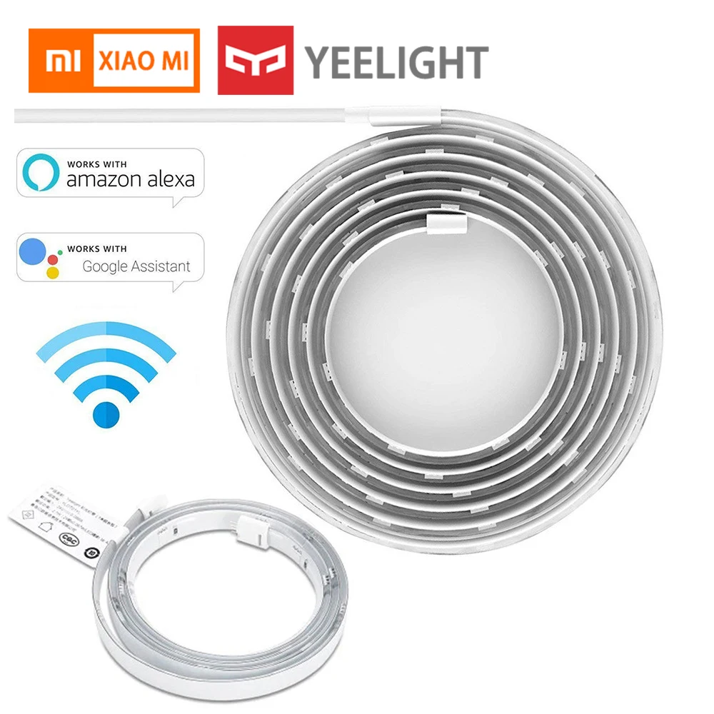 

New Xiaomi Yeelight Smart LED light strip RGB Intelligent light band Smart Phone App wifi Colorful LED 2M 16 Million Color 10M