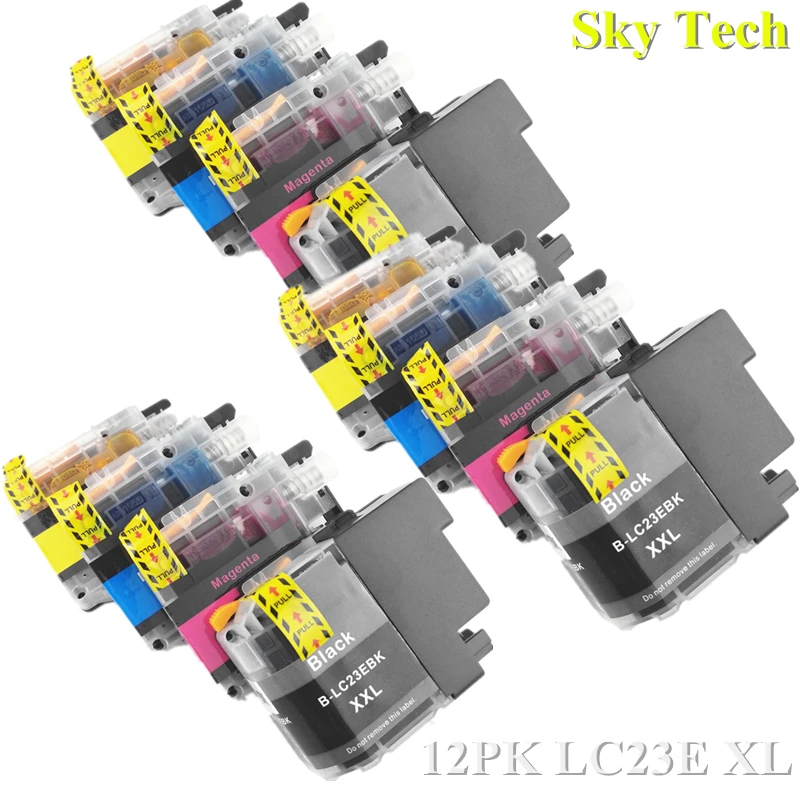 12x Compatible Ink Cartridge For Lc23e , For Brother Mfc J5920dw