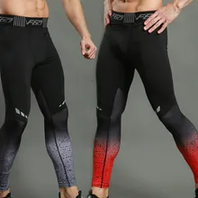 Плотно Штаны, мужские фитнес упражнений, Bottomwear, Бег training, Штаны, высокой упругой логотип, сушить и воздухопроницаемость