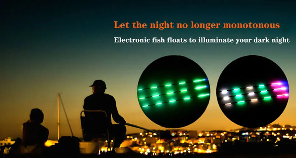 Электрический Поплавковый фонарь для плоской воды, поплавок для ночной рыбалки светодиодный, рыболовные снасти светящиеся электронный Поплавок + аккумулятор CR425