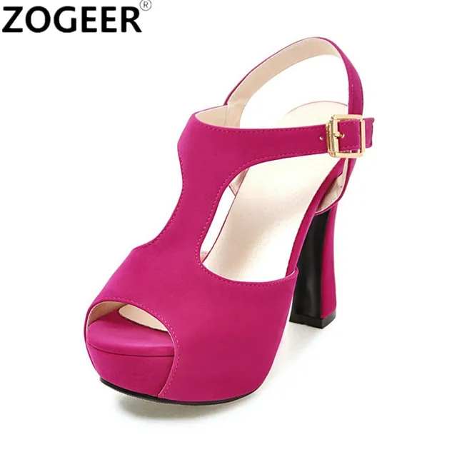 Plus Size 43 Hot 2018 Summer Women Sandals Fashion High Heels Sandal Sexy Gladiator T-strap Platform Party Dress Shoes Woman