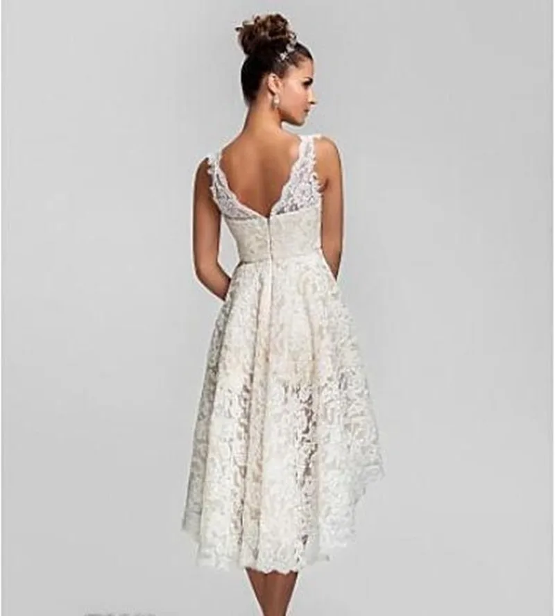 Tea Length White Lace Dress Flash Sales ...