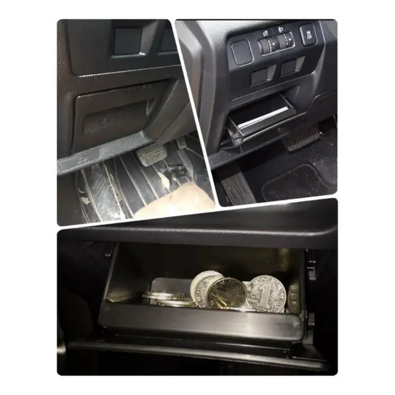 Black Car Fuse Coin Box Container Bin Storage Tray Holder For Subaru XV Forester