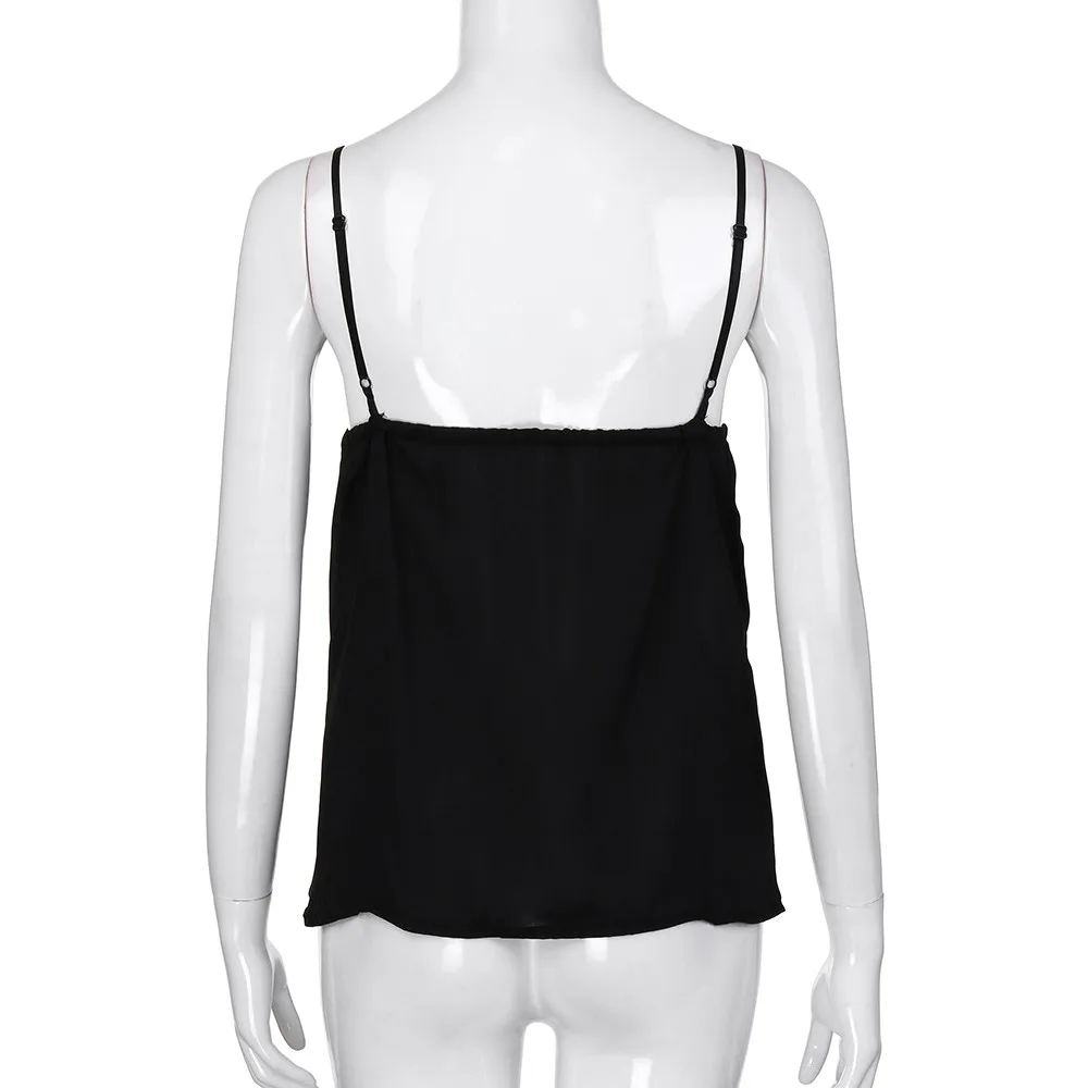 Майки Топы женские кружевные сексуальные повседневные с круглым вырезом жилетка