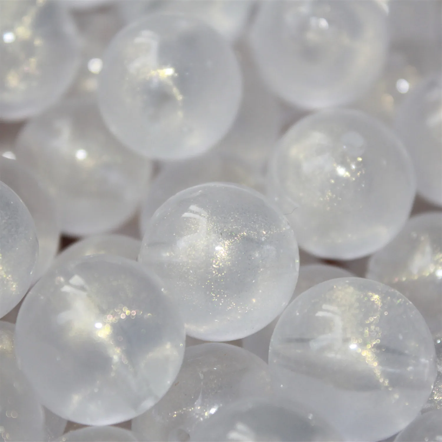

20mm Chunky Sequins Bubble Translucent Round Beads,Acrylic Beads,15pcs