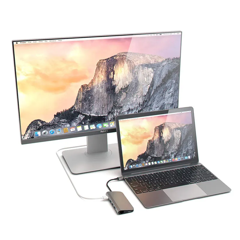 Адаптер Thunderbolt 3 USB C концентратор HDMI 4K Rj45 1000M для MacBook/Air huawei mate 10 P20 type-C с PD кардридер концентратор 3,0