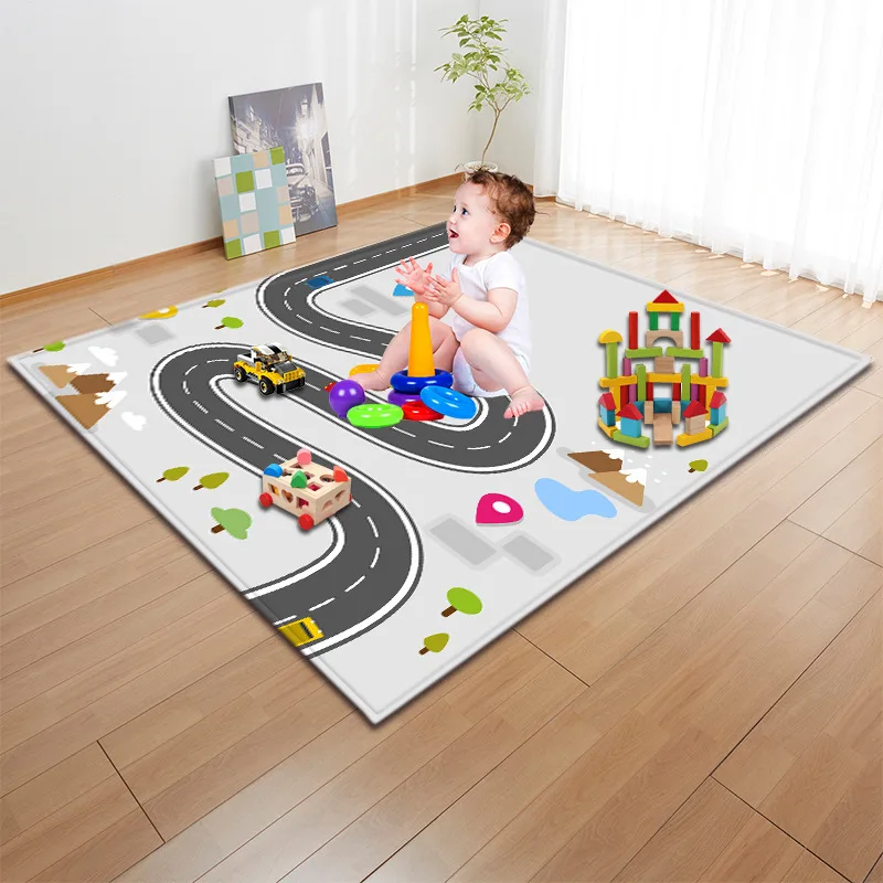 Мультяшная дорога детская игрушка уличные ковры для гостиной детский Коврик противоскользящий ковер в детской буррито одеяло коврик