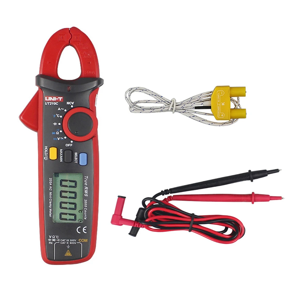

2018NEWEST UNI-T UT210C True RMS Auto-Range Digital AC/DC Voltage,AC Current Multimeter with NCV Temperature Test UNI-T UT210C