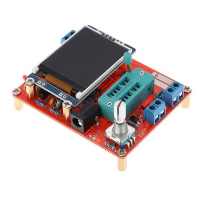 Mega328 Транзистор тестер LCR Емкость ESR метр ШИМ TFT ЖК-генератор DIY - Цвет: Red