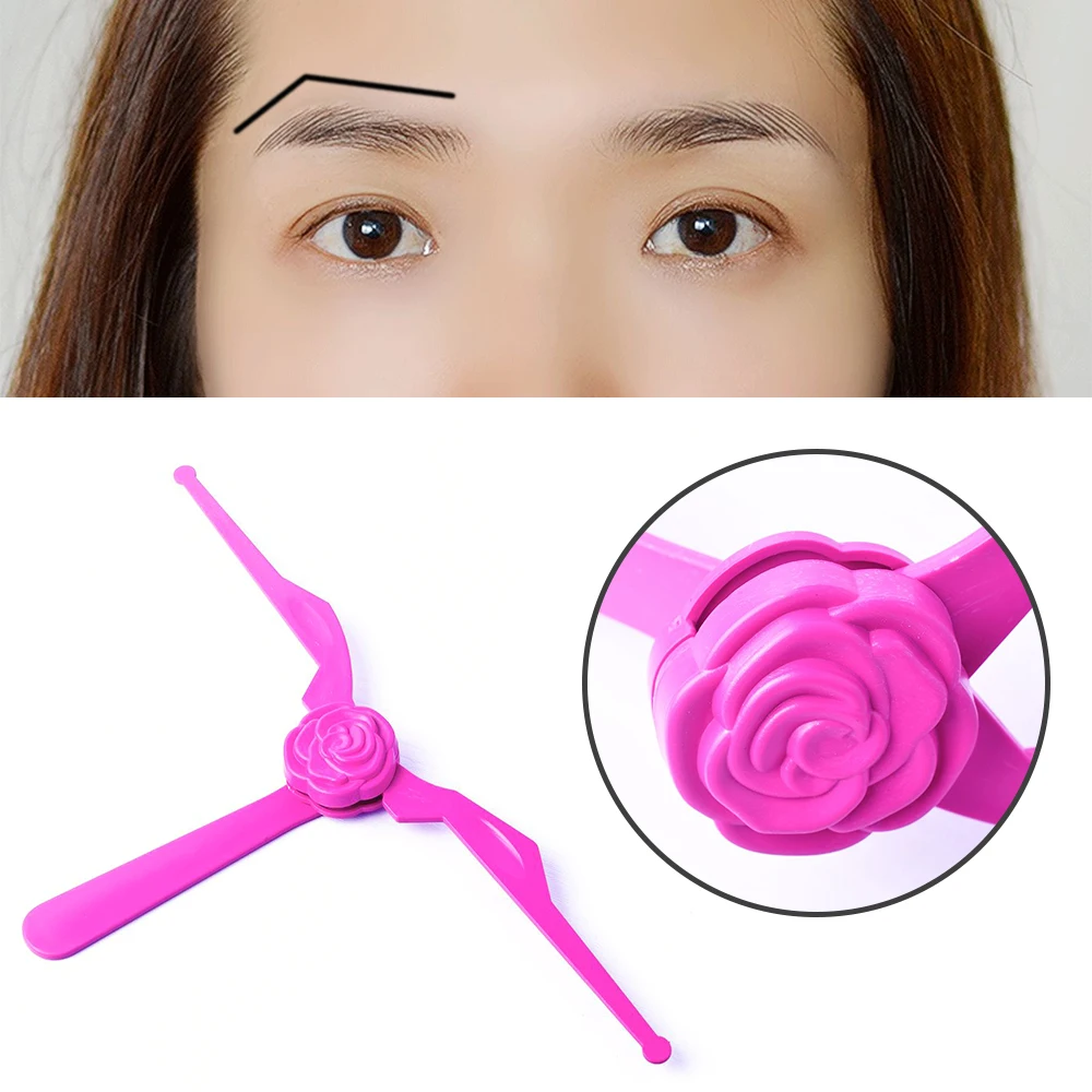 

New Plastic Eyebrow Template Foldable DIY Eyebrow Ruler Shape Stencils Eye line Model Beauty Make Up Tools Accessories