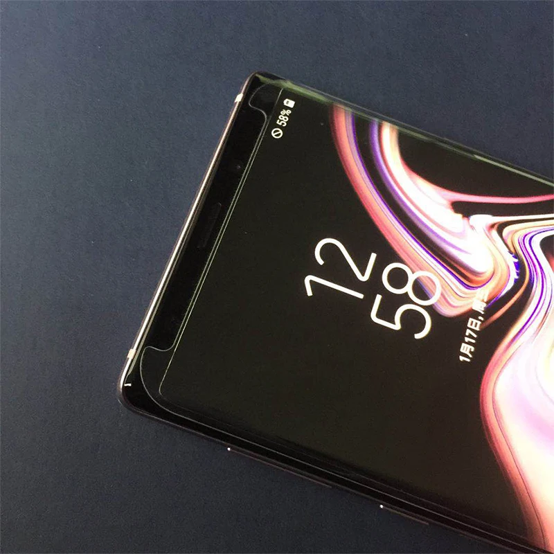 Смартфон NOTE9 стекло 3D изогнутый для SAMSUNG Galaxy NOTE 9 Полный Клей закаленное стекло чехол для телефона N960N