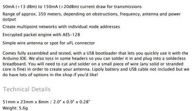 ADAFRUIT-3176 INFO 3