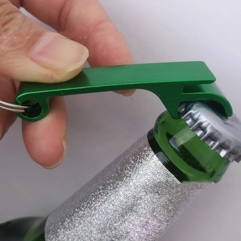 Urijk 1 шт. портативный открывалка для бутылок брелок для ключей Мини открывалка для пивных бутылок алюминиевый сплав кухонный брелок металлический пивной бар инструмент