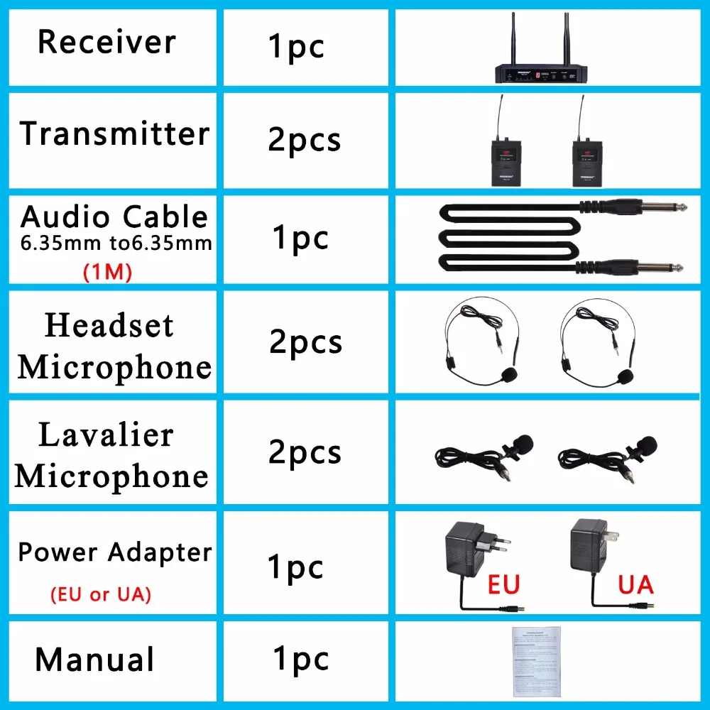 FB-U10H2 41 Wireless Microphones