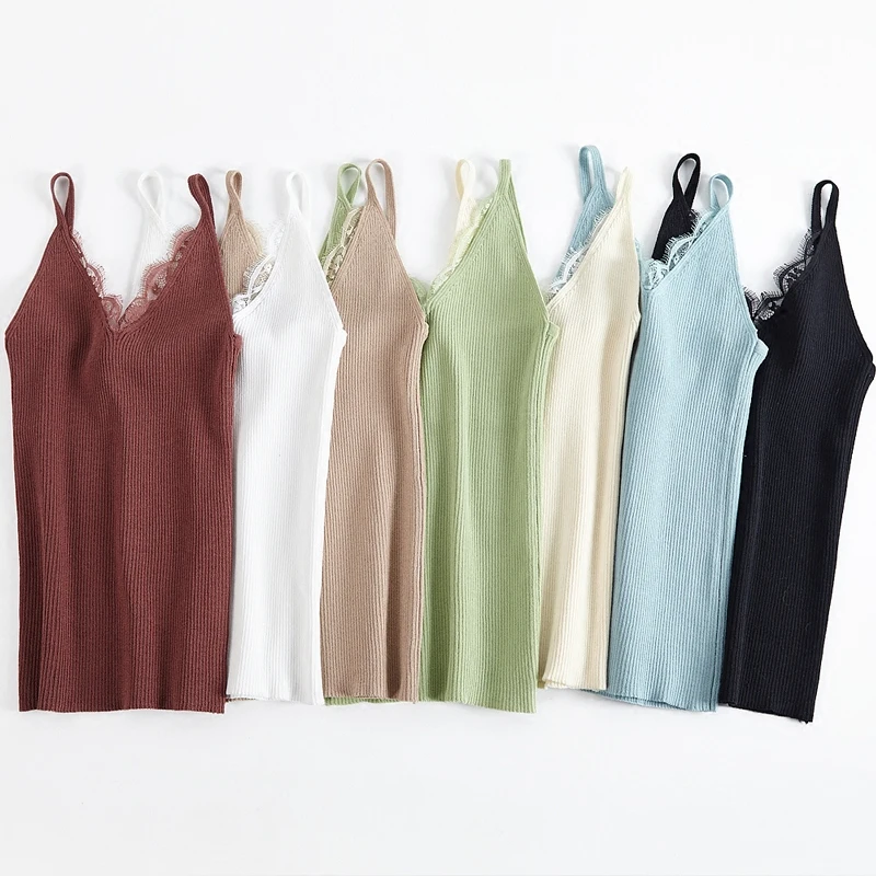 

spring knit lace vest