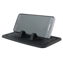 1 шт. Универсальный мягкий силиконовый держатель мобильного телефона приборной панели автомобиля gps Нескользящие коврик настольная подставка кронштейн(черный