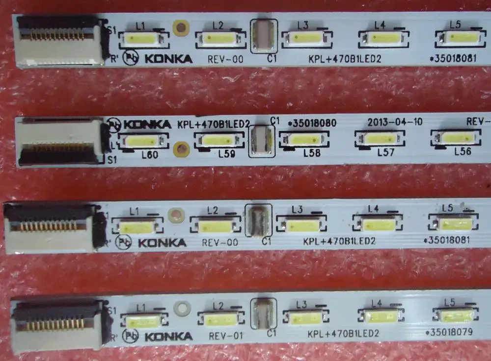 Для konka LED47X8100PDE Артикул лампа KPL + 470B1LE02 35018076 35018077 1 шт = 60LED 525 мм