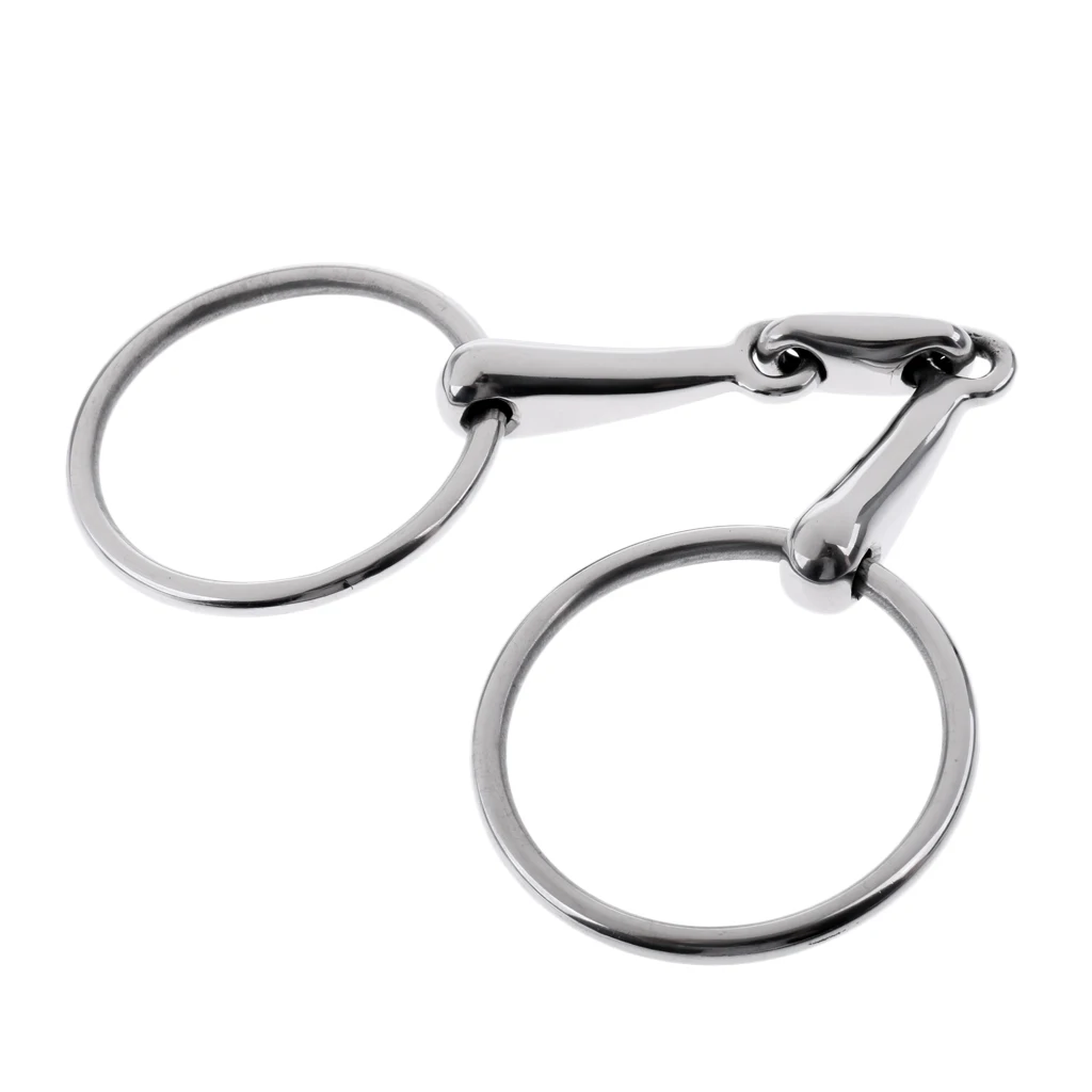 Stainless Steel Mouth Bit / SNAFFLE BIT Horse - 5 inch, 13 mm, 5'' Western / English