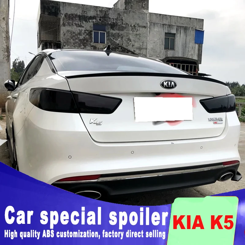 K5 дизайн Высокое качество ABS материал для KIA Optima K5 спойлер Грунтовка Краска задний багажник на крышу задний спойлер