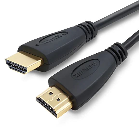 Тонкий Высокоскоростной HDMI кабель позолоченное соединение с Ethernet 1080P цифровой кабель, 0,5 м, 1 м, 1,5 м, 2 м, 3 м, 5 м, 8 м, 10 м, 15 м - Цвет: Black