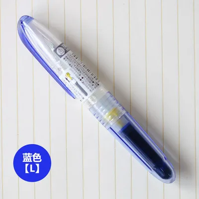 JIANWU 1 шт. Pilot Japan petit cute 1 шт. прозрачная стальная ручка перьевая ручка 0,5 мм Роскошные модные перьевые ручки новинка ручки подарок - Цвет: blue pen
