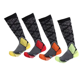 

5 Pairs Compression Socks Flight Travel Anti-Fatigue Compression Unisex Anti-Fatigue Knee High Stockings