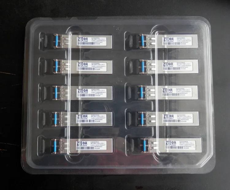

SFP module packaging plastic box , 1 box can contains 10 optic modules