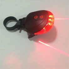 Cycling Bike light 5LED 2Laser 7 Flash Mode Bicycle Safety Rear light Bike accessories Laser Warning Lamp Flashing lamp light