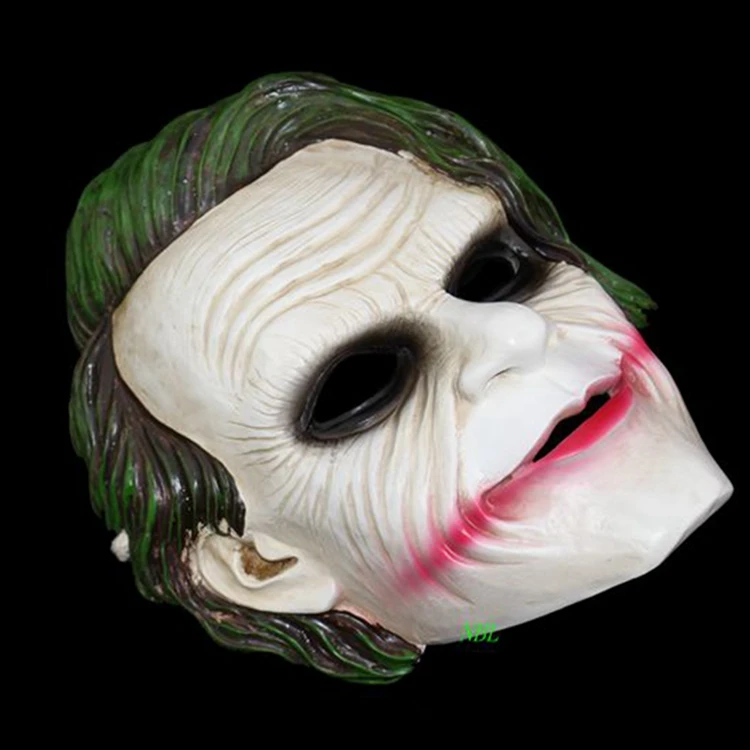 Страшная маска Джокер на Хэллоуин, маска на все лицо, Темный рыцарь, аниме, фильм, маскарадный костюм для вечеринки, реквизит для косплея, маски для взрослых, размер