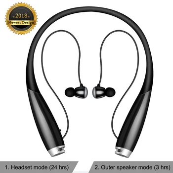 

Bluetooth Headphones Bluetooth V5.0 Neckband Headphones Call Vibrate & CVC 6.0 Noise Cancelling Mic, Wireless Cell Phone Headset