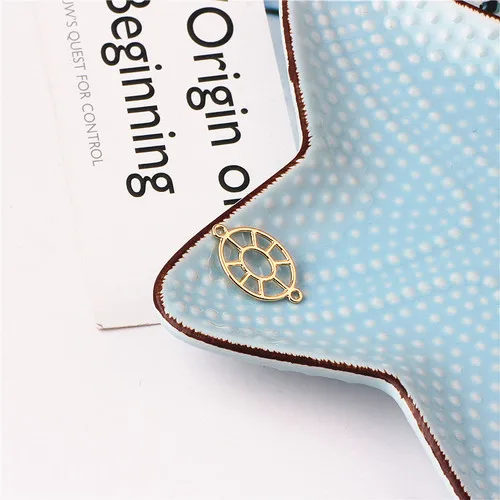 Diy ушные ювелирные украшения Корея сплава простые геометрические собака круг серьги-бантики браслет подвески - Цвет: 7