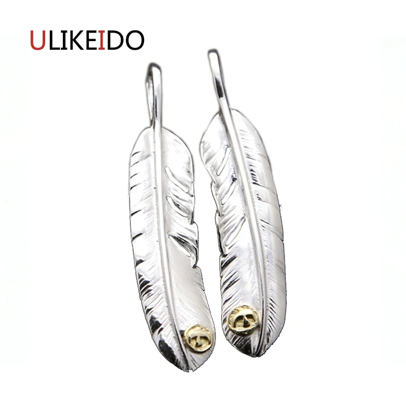 

100% Pure 925 Sterling Silver Pendant Fashion Charms Takahashi Goros Eagle Feather Chain Jewelry Necklace New Popular Gift
