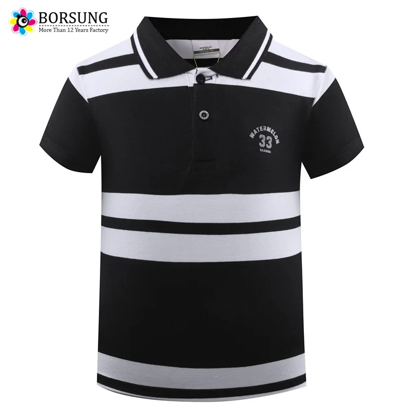 

2-7Years Boys Striped Summer Polo Shirts 2018 High Quality 100%Cotton Breathable Short Sleeve Kids Polo Shirt For Boys Clothing