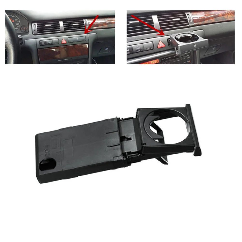 Black Stretch Folding Car Dashboard Stretch Cup Holder Stand For Audi