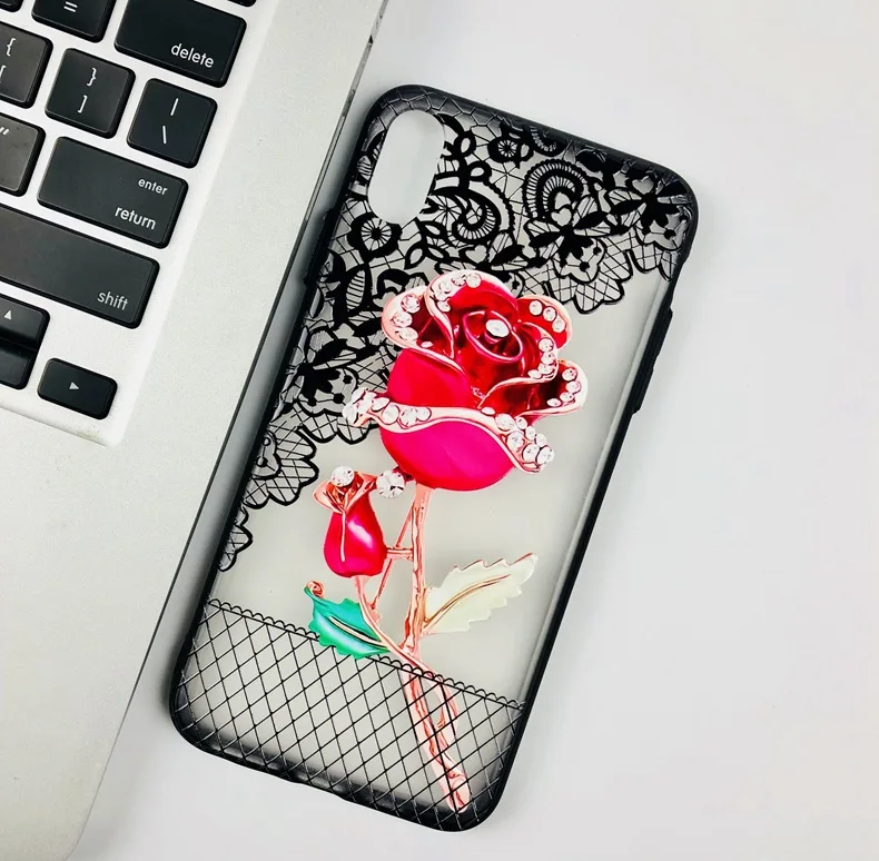 

YonLinTan coque,cover,case,For Xiaomi Redmi 6A 6 Pro 6Pro Mi A2 Lite Luxury Pretty 3d On Hard PC Phone woman Flower back cases